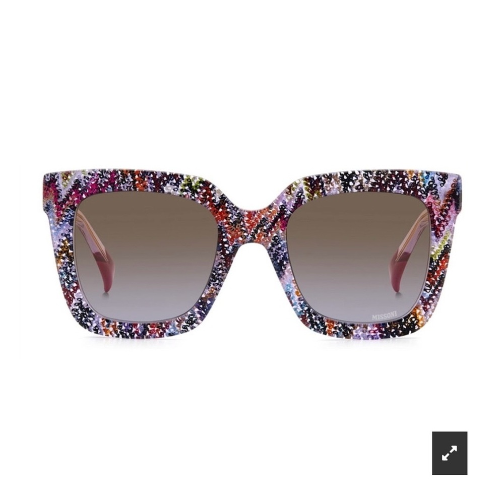 Missoni Multicolor Square Sunglasses